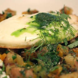 Breakfast Hash with Fried Eggs