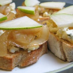 Crostini with Gorgonzola