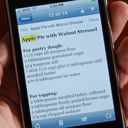 Organizing Recipes with Evernote