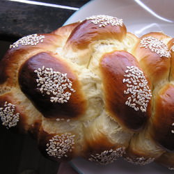 Honey Vanilla Challah with Cardamom