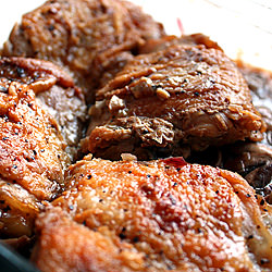 Chicken Thighs with Mushrooms