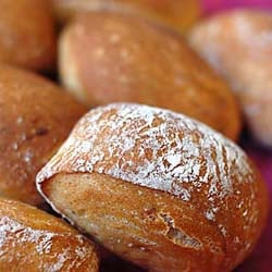 No-Knead Whole Grain Baguette Buns