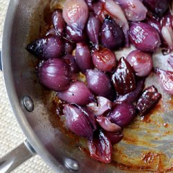 Glazed Red Pearl Onions