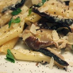 Pennette Baked with Mushrooms