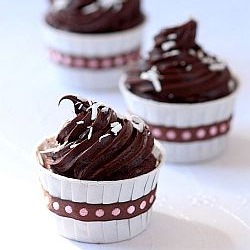 Bittersweet Chocolate Cupcakes