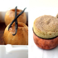 Roasted Apple and Vanilla Souffle