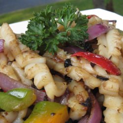Stir-Fry Squid in Black Beans Sauce