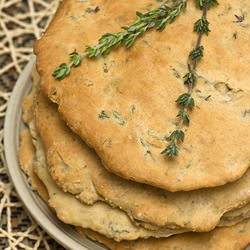 Thyme & Garlic Naan Bread