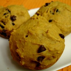 Pumpkin Mini Chip Muffins