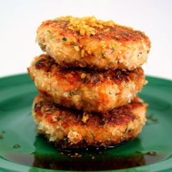 Wild Salmon Cakes with Kaffir Lime