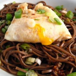 Sesame-Garlic Soba Noodles