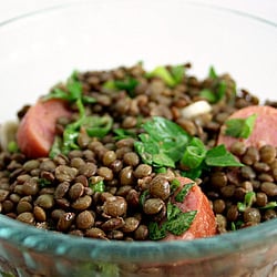 Warm French Lentil Salad
