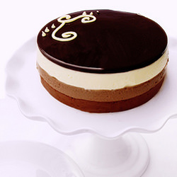 Trio of Chocolate Mousse Cake