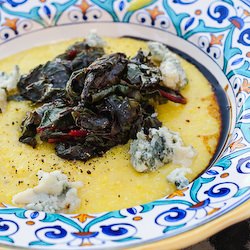 Polenta with Chard and Gorgonzola