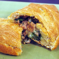 Spinach and Sausage Calzones