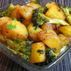 Roasted Potatoes and Broccoli