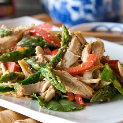 Asian Chicken Salad with Red Pepper