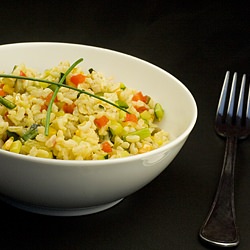 Courgette, Red Pepper & Mushroom Rice