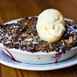Blackberry Almond Crisp