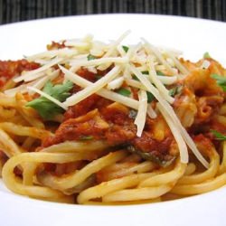 Spaghetti with Two Sauces