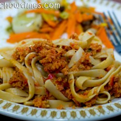 Fettuccine with Roasted Red Pepper