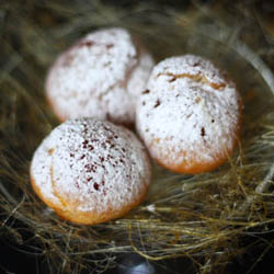 Cream Puffs in a Nest of Spun Sugar