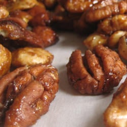 Spicy Glazed Mixed Nuts