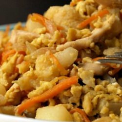 Scramble Eggs with Cauliflowers