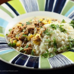 Risotto with Corn and Chantrelles