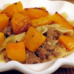 Pasta with Sausage and Squash