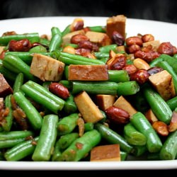 Stir-Fried Green Beans, Savory Tofu