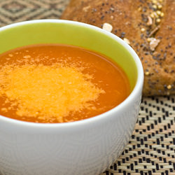 Spicy Tomato Soup w/ Roasted Peppers
