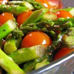 Roasted Asparagus and Tomatoes