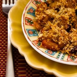 Low Sugar Flourless Apple Crumble