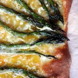 Asparagus and Brie Pizza