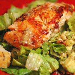 The BEST Grilled Salmon Salad!