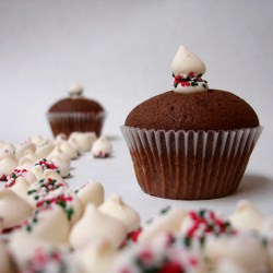 Andes Mint Chocolate Cupcakes