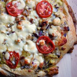 English fry-up breakfast pizza