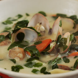 Clams and Malunggay Soup