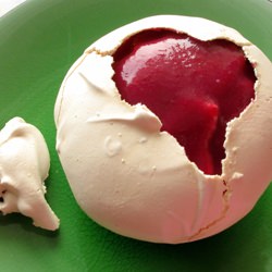 Cranberry Curd Pavlova