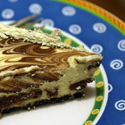 Vanilla Chocolate Swirl Cheesecake