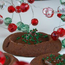 Chocolate – Mint Thumbprints