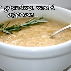 Creamy Chickpea Soup with Rosemary
