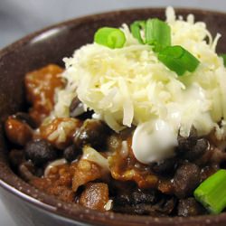 Beans, Chorizo and Rice