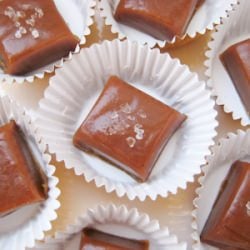 Fleur de Sel Vanilla Bean Caramels