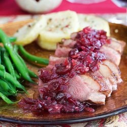 Duck with Sweet & Sour Cranberry