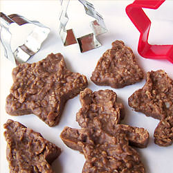 No Bake Chocolate Oatmeal Cookies