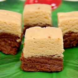 Two Toned Chocolate PB Fudge