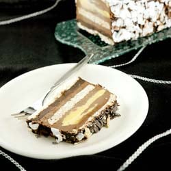 Chocolate Coconut French Yule Log
