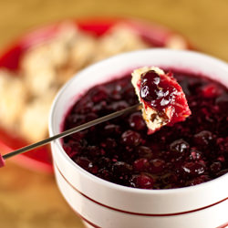 Spiked Orange Cranberry Fondue